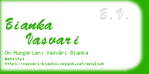 bianka vasvari business card