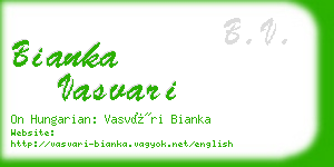 bianka vasvari business card